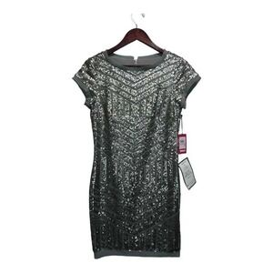 NWT Gorgeous silver sequence dress by Vince Camuto.  Size 6. Homecoming